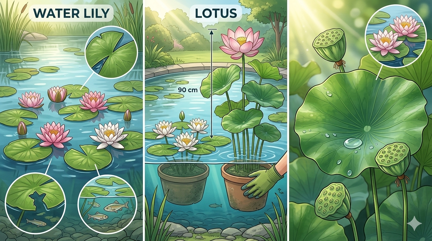 Water Lily vs Lotus: Differences, Care and Where to Buy  Plant Store
