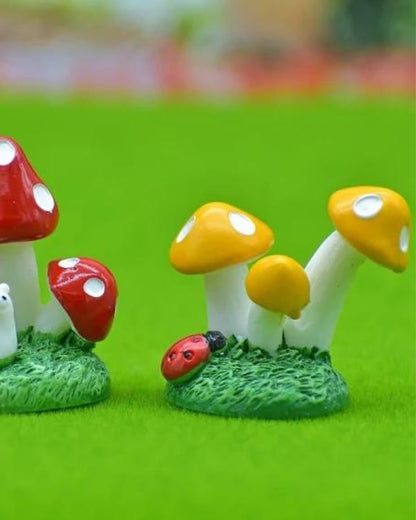 Tri Mushroom (3 pcs) Garden Miniature Set