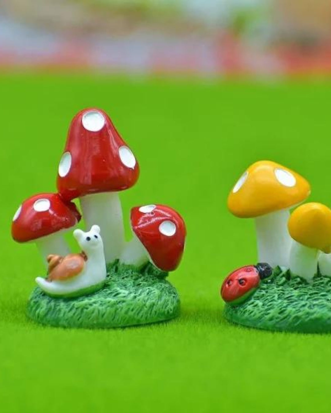 Tri Mushroom (3 pcs) Garden Miniature Set