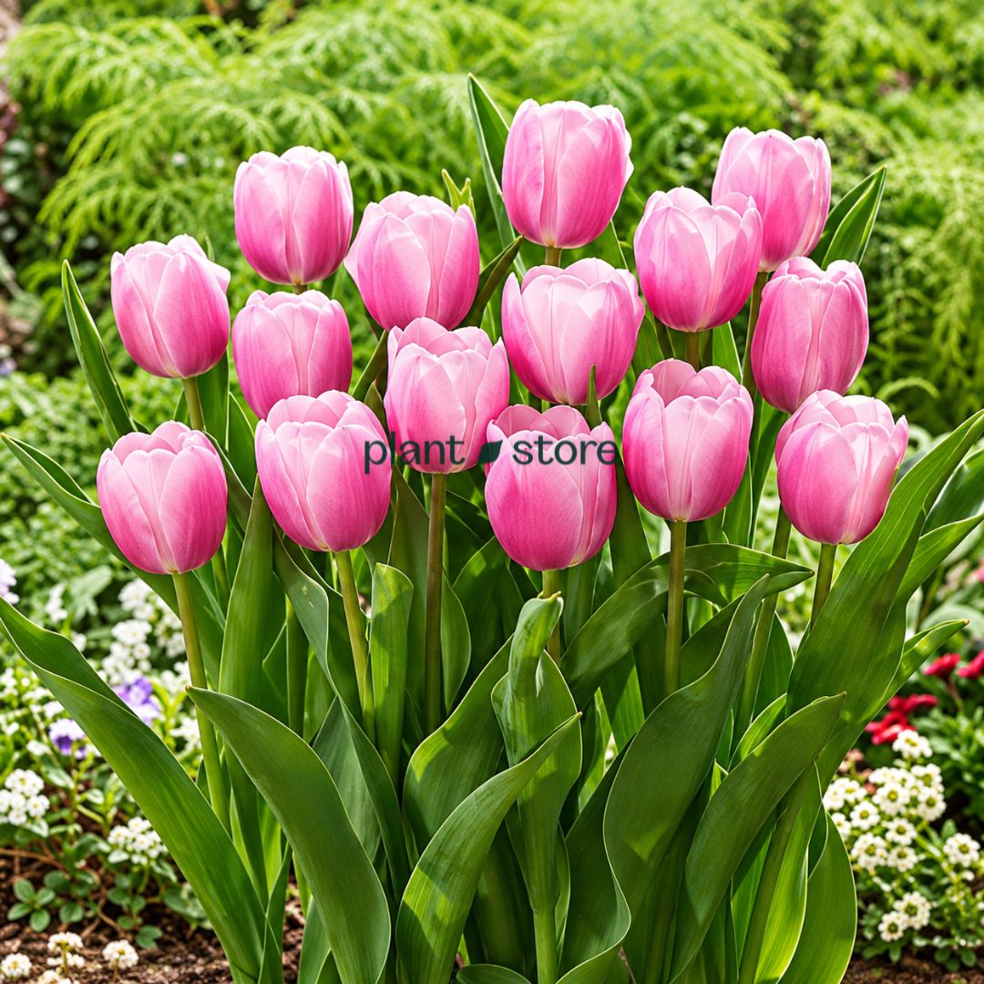 Dutch Tulip Pink Sound Flowering Bulbs (Netherland Imported)