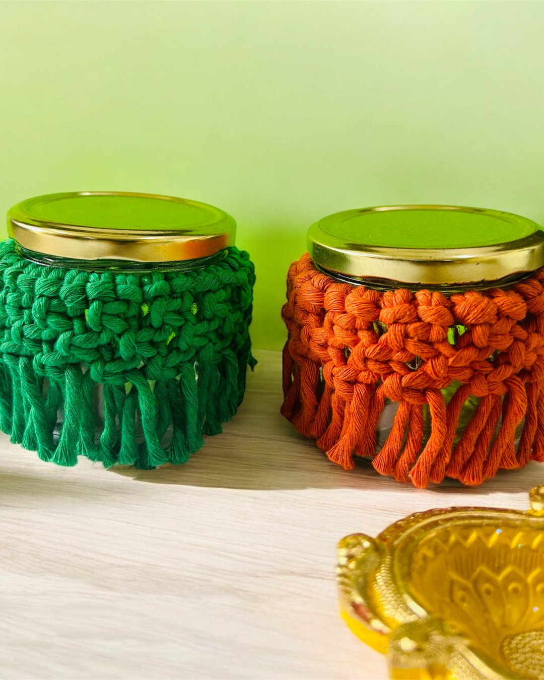 Macrame Jars (Set of 2)