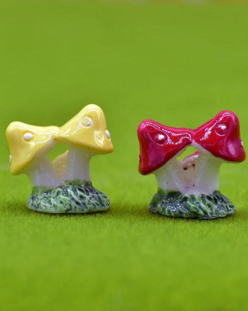 Miniature Tri Mushrooms for Garden Decor (Set of 4 pieces) - plant store® 