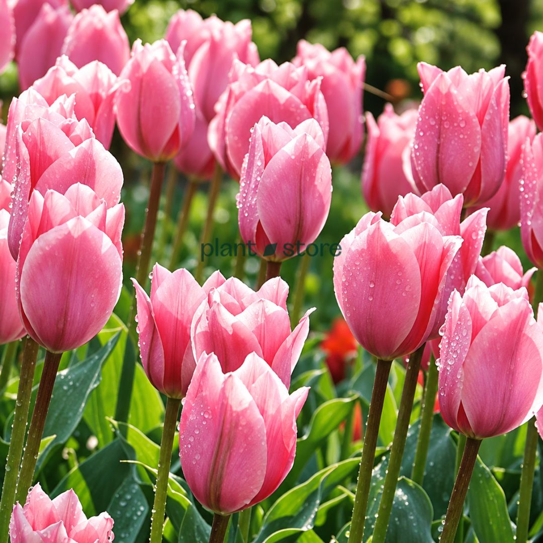 Dutch Tulip Pink Ardour Flowering Bulbs (Netherland Imported)