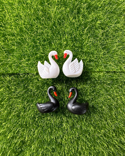Mixed Colur Swan Garden Miniatures (set of 4 pcs)