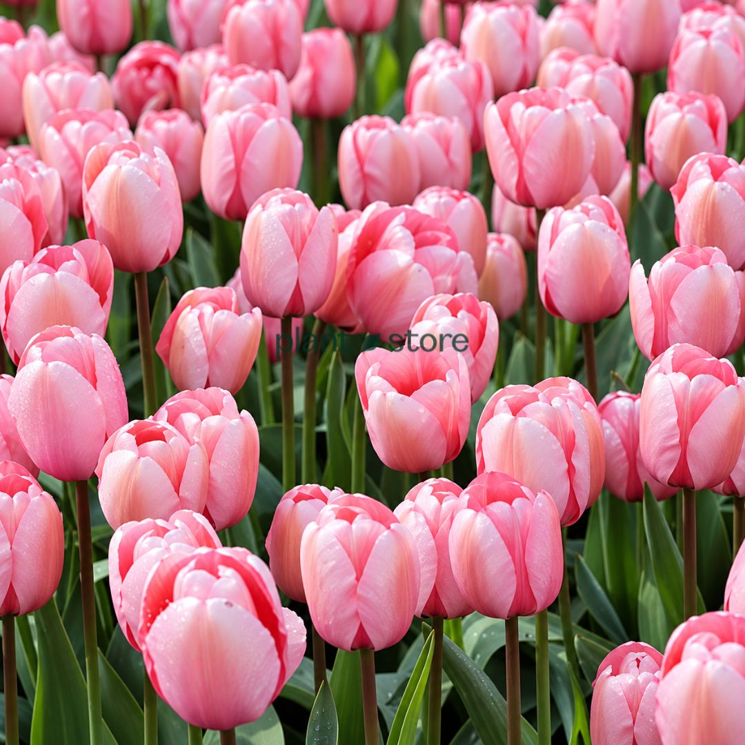 Dutch Tulip Pink Ardour Flowering Bulbs (Netherland Imported)