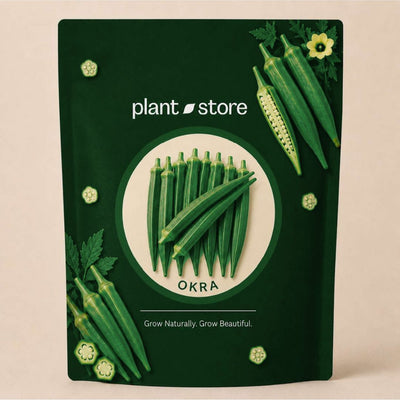 Lady Finger (Okra) Vegetable Seeds | 150-200 Seeds