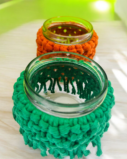 Macrame Jars (Set of 2)