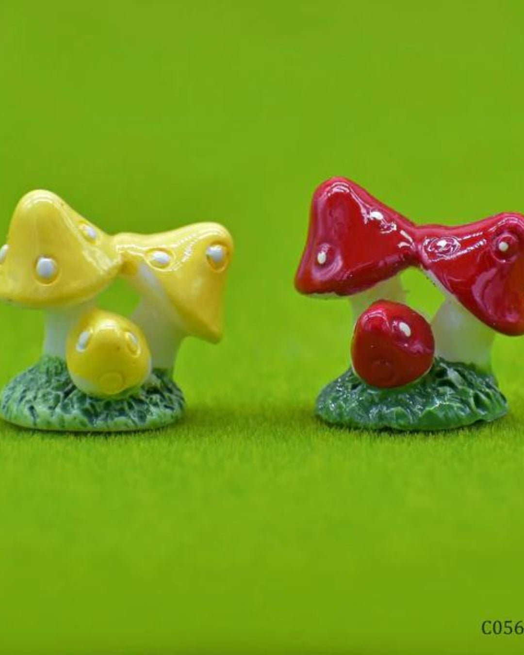 Miniature Tri Mushrooms for Garden Decor (Set of 4 pieces) - plant store® 