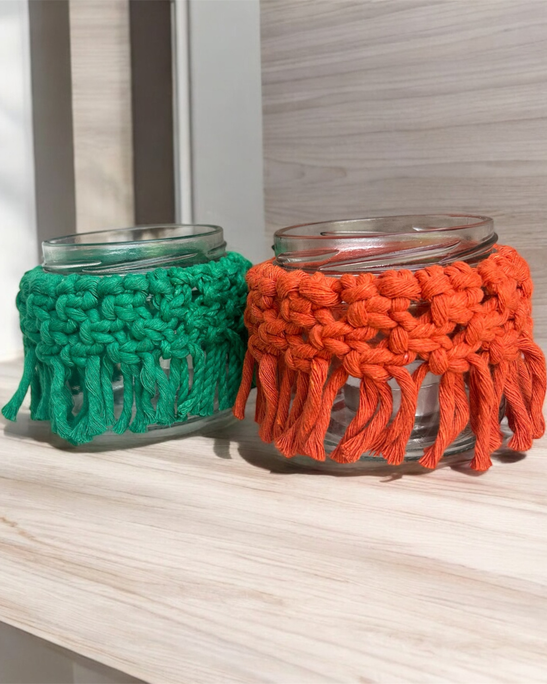 Macrame Jars (Set of 2)