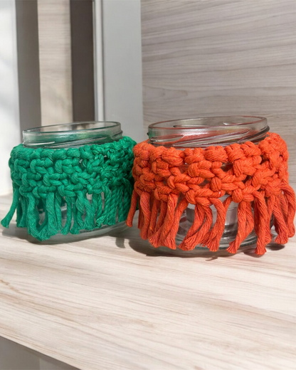 Macrame Jars (Set of 2)