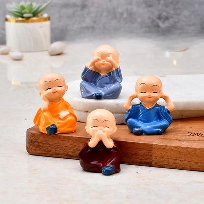 Baby Mini Monk Set of 4 Miniatures