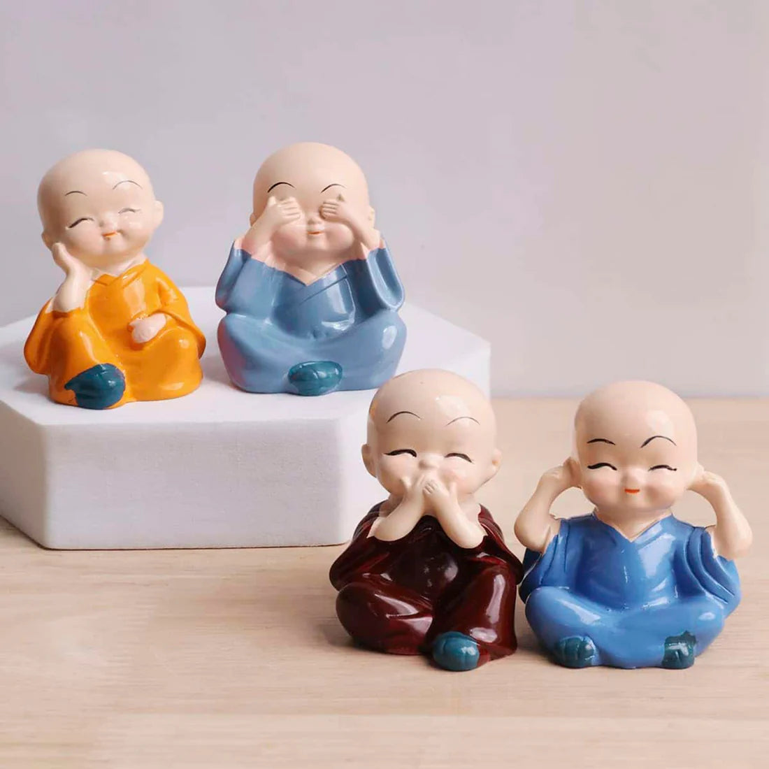 Baby Mini Monk Set of 4 Miniatures