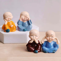 Baby Mini Monk Set of 4 Miniatures