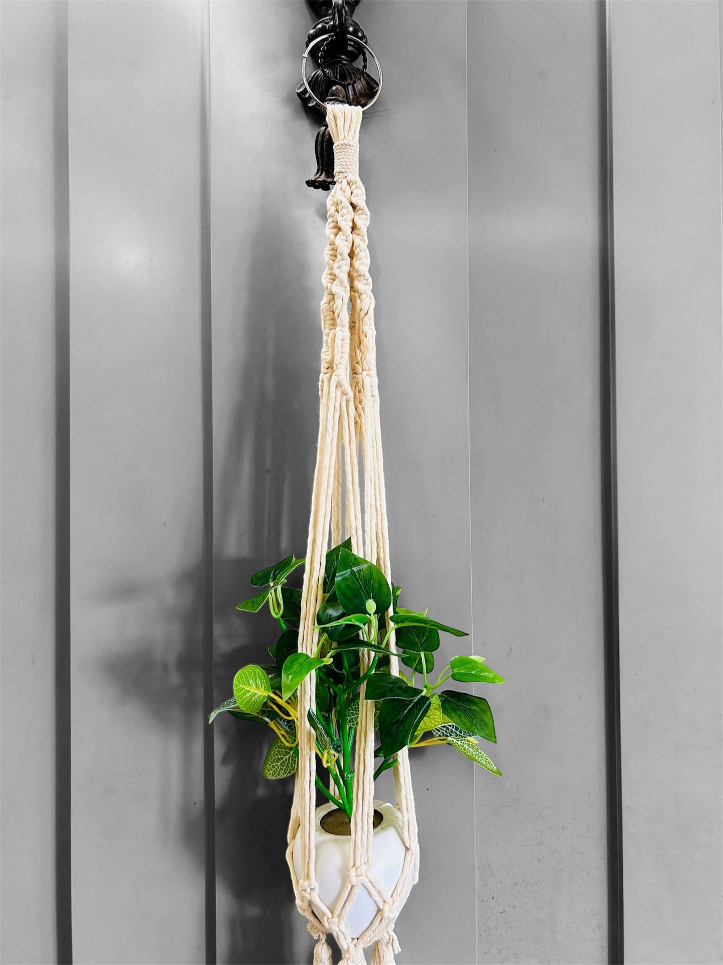 Macrame Plant Hangers with Tassels - 1 Piece