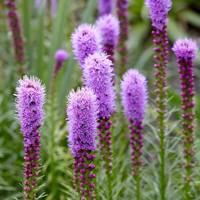 Liatris Spicata Flowering Bulbs (White and Purple)